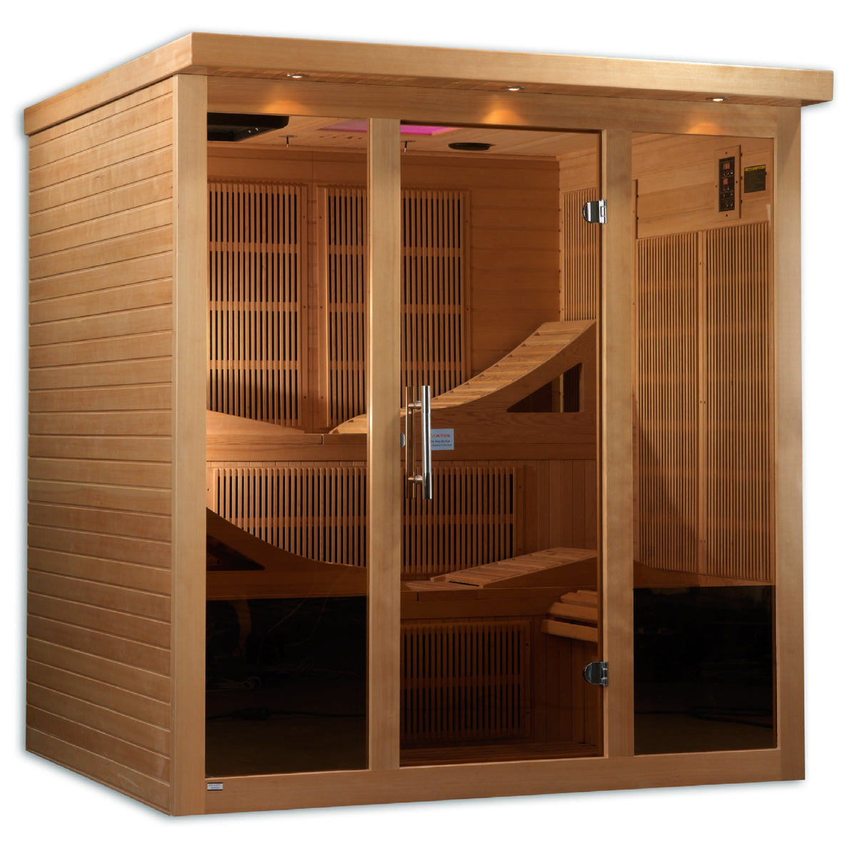 Near Zero EMF Far Infrared Indoor Sauna  + Chromotherapy & Red Light Therapy | Golden Designs