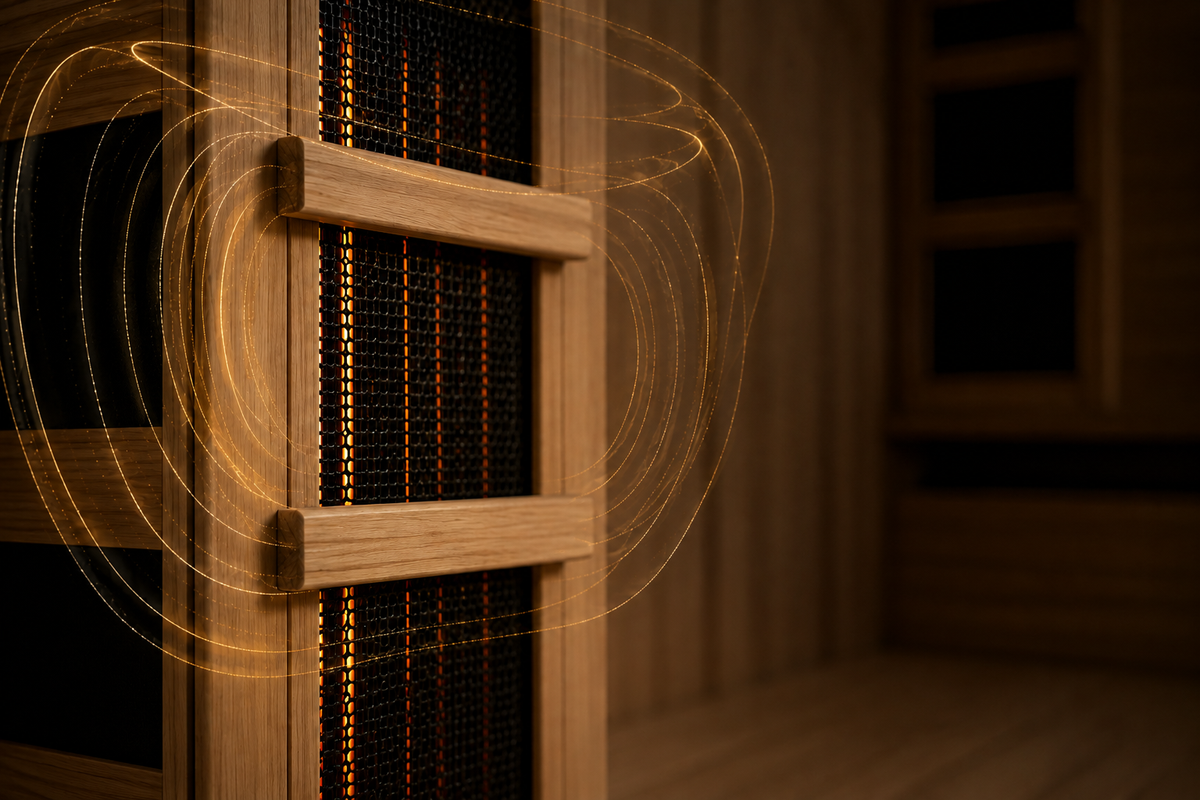 Low EMF Far Infrared Indoor Sauna + Chromotherapy & Red Light Therapy - Golden Designs
