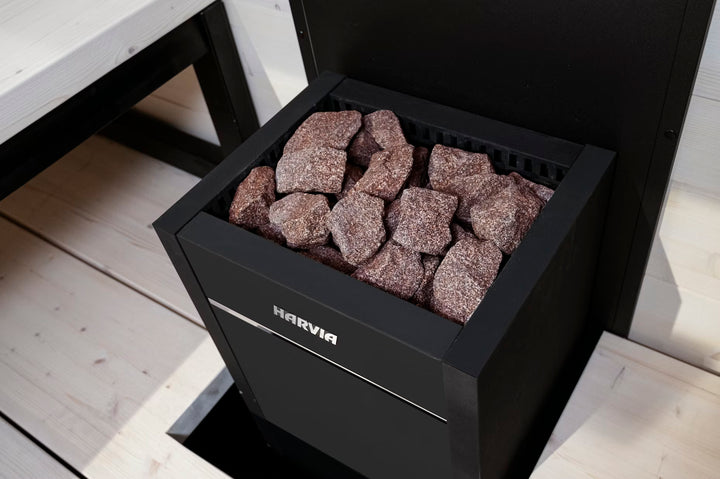 Harvia Sauna Stones Elite Pro Heavy Duty | Olivine Diabase Heat Treated | 10-15cm | 20kg per Box | AC3055