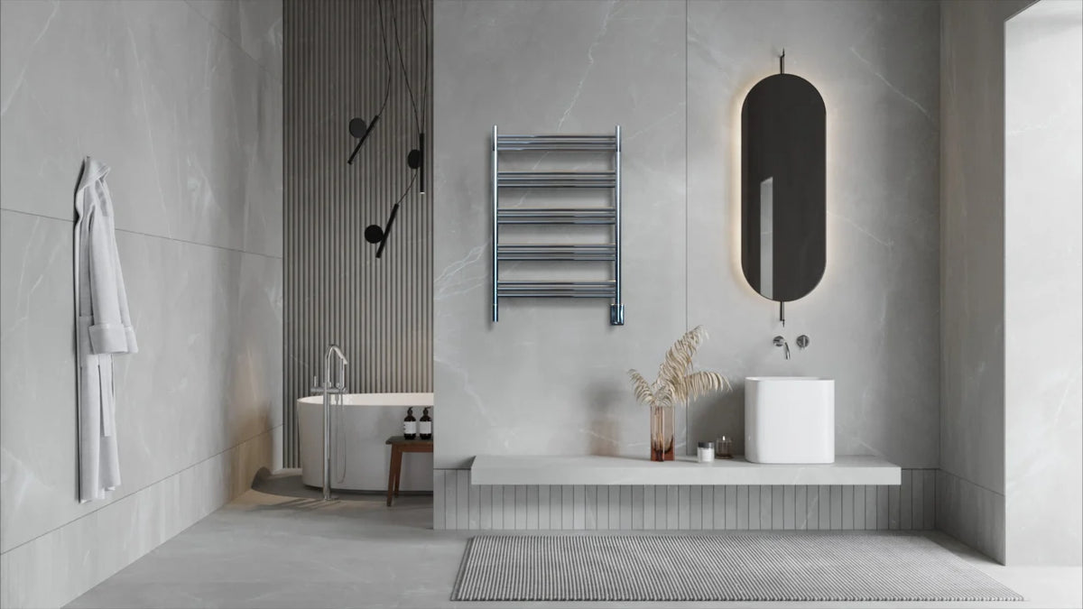 Heated towel warmer