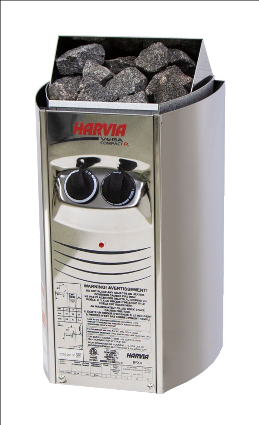Harvia Vega Compact 350 3.5kw  240V 1-Ph Electric Sauna Heater | HCBU352401