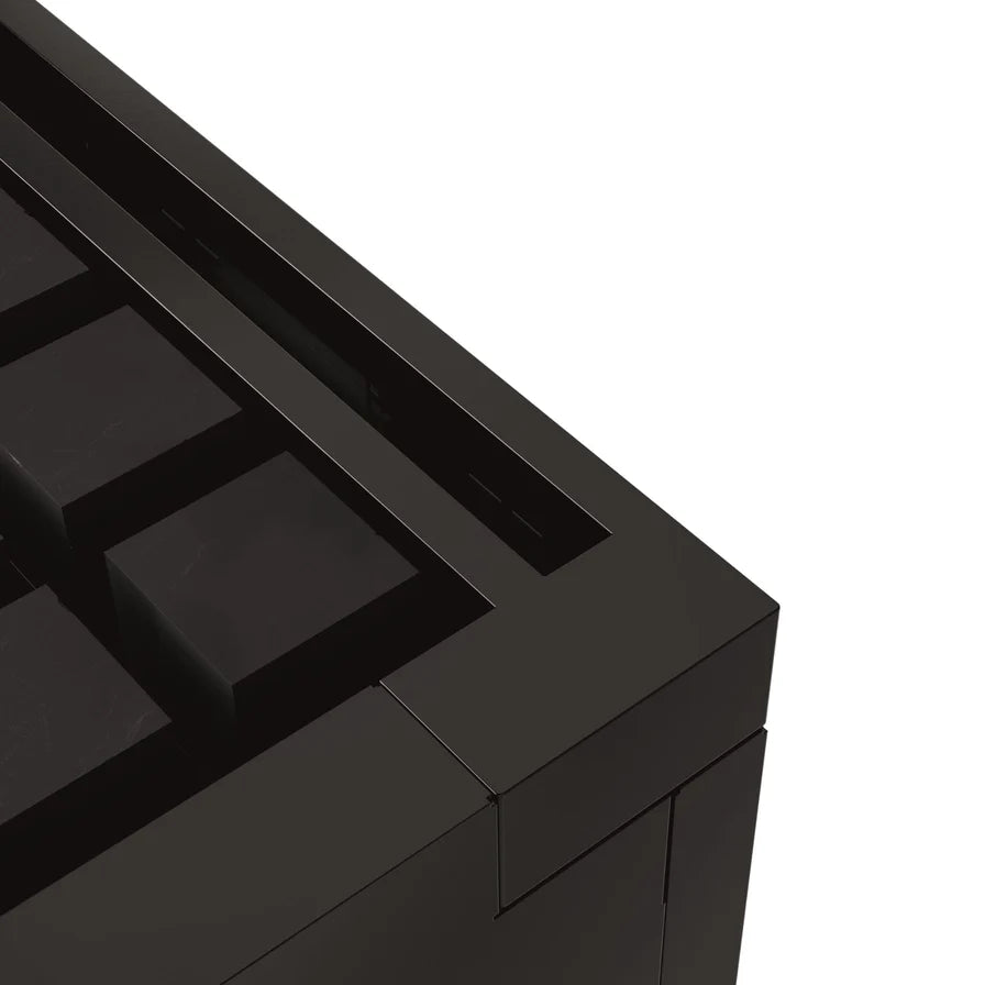 EOS Mythos black sauna heater detail