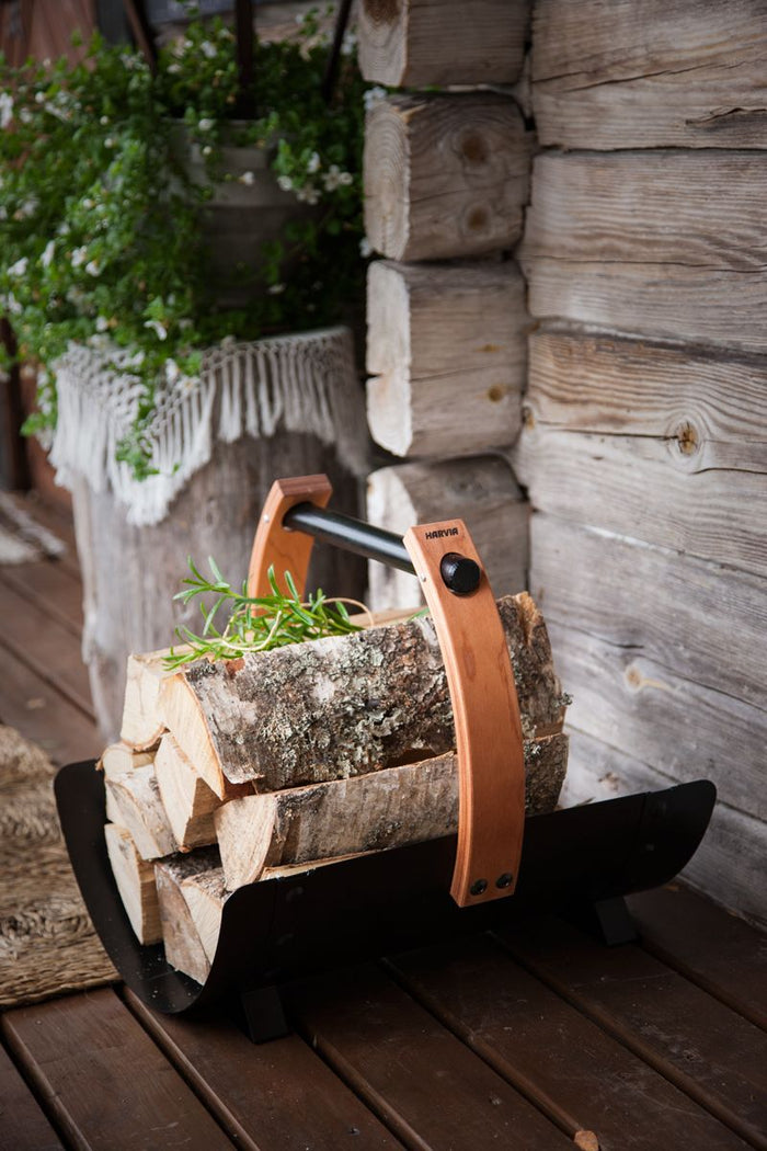 Harvia Legend Firewood Basket | Premium Sauna Wood Carrier | SASPO102
