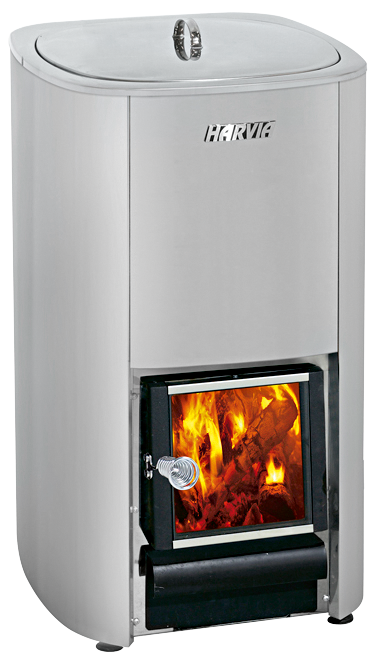 Harvia Cauldron 50L Wood Burning Heater With Cover | Steel | WP500