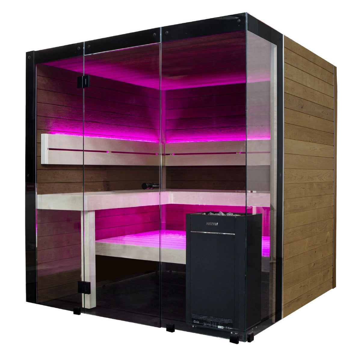 Harvia Block Sauna with Virta Wi-Fi Heater | 14-SHB