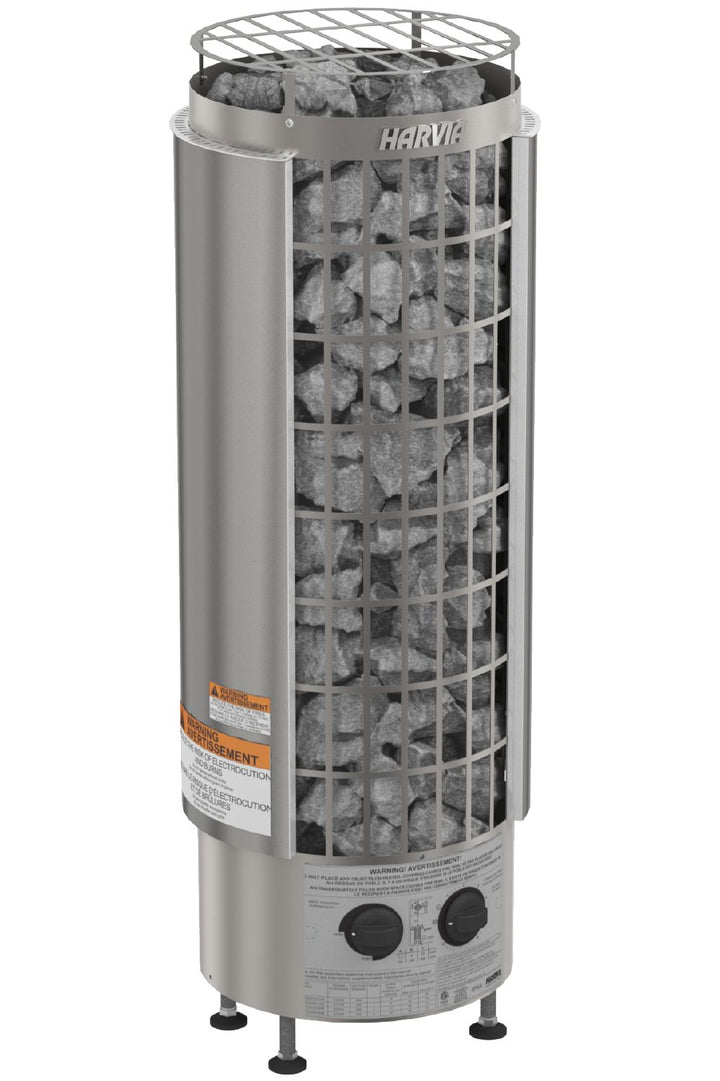 Harvia Cilindro PC80 Half Series 8kW Sauna Heater Built-In Controls | HPCS8U1HB