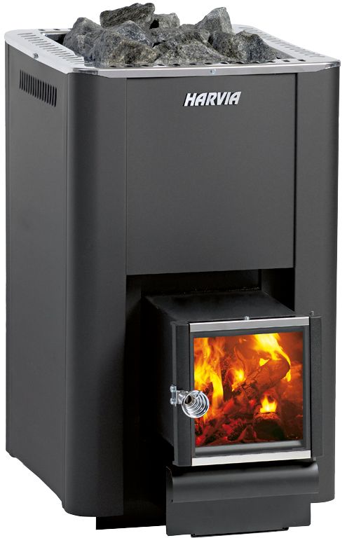Harvia Pro 20 SL Wood Burning Heater BimSchV2 Black | WKPR20SLM10