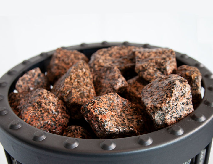 Harvia Red Granite Decorative Sauna Stones | 5-10cm | 10kg per Box | AC5000