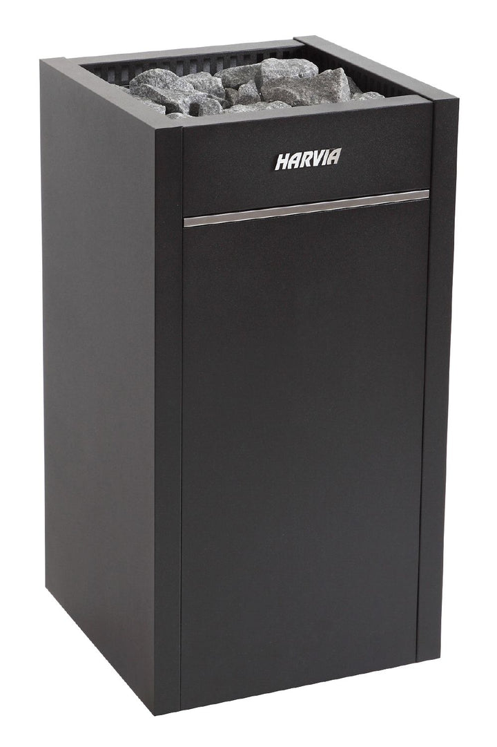 Harvia Virta Series 10.5kW Stainless Steel Electric Sauna Heater At 240V 1PH Black | HL11U1