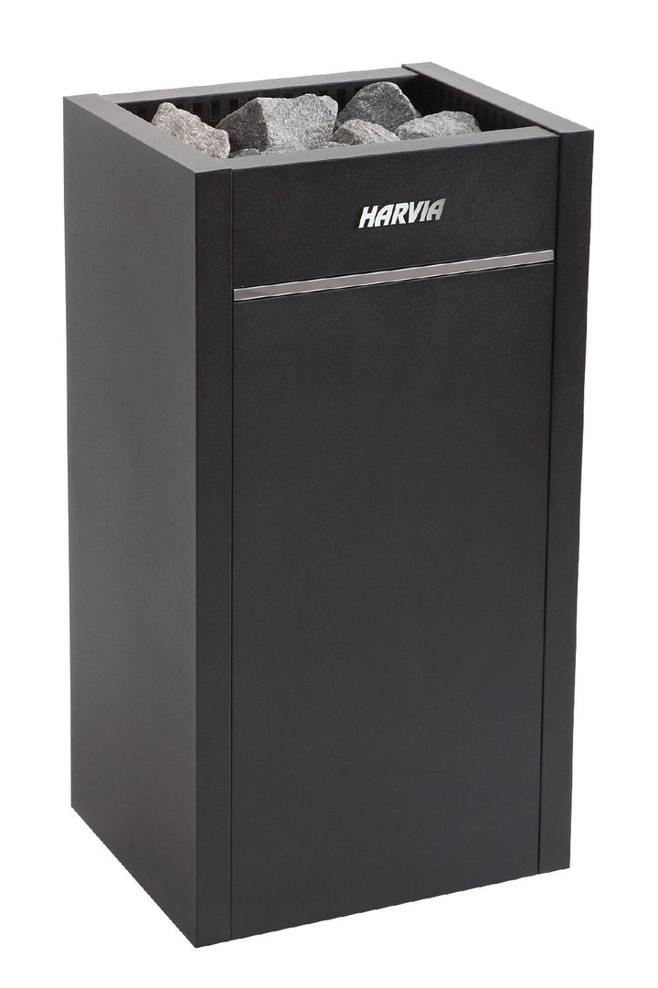 Harvia Virta Series 9kW Stainless Steel Electric Sauna Heater at 240V 1PH Black | HL9U1