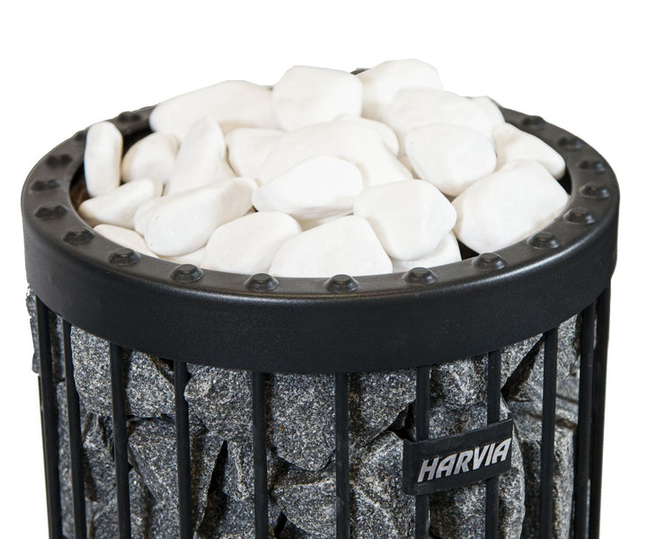 Harvia White Decorative Sauna Stones | 5-10cm | 10kg Per Box | AC4000