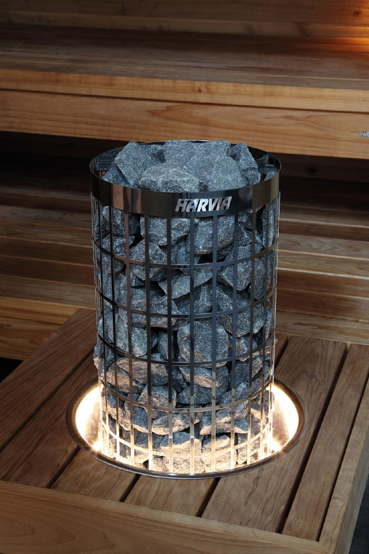 Harvia Cilindro Embedding Flange With LED Lights For 6kw - 8kw - 9kw | HPC2L