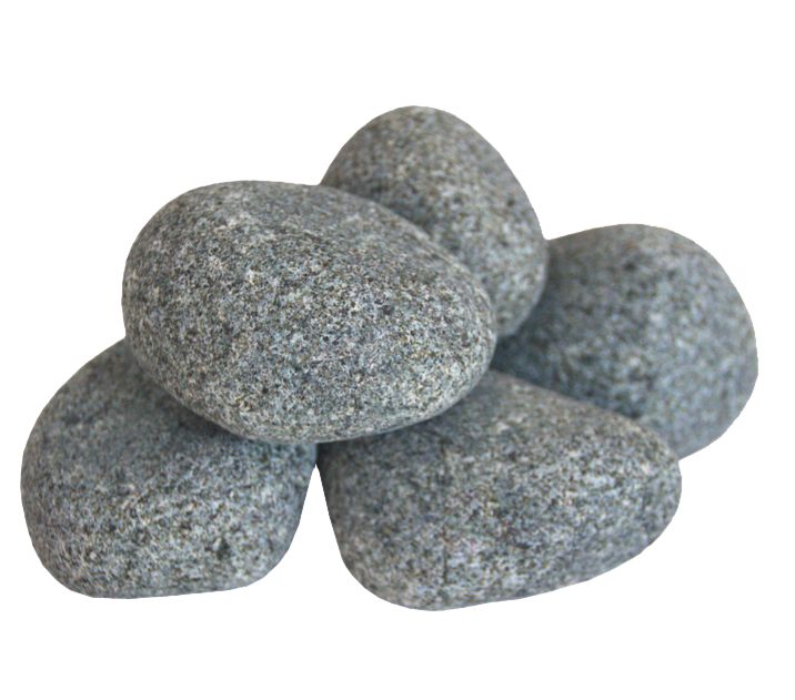 Harvia  Sauna Heater Stones, Rounded Olivine, 5-10cm, 33lbs | R-991